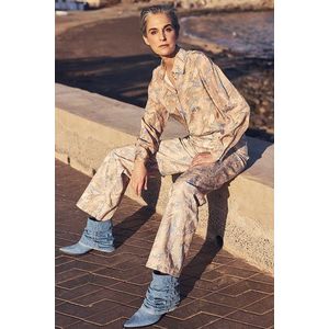 Blouse met animal print