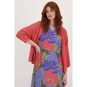 Zachte koraalroze cardigan