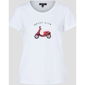 Wit T-shirt met opdruk