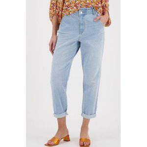 Lichtblauwe, high-waisted jeans - mom fit