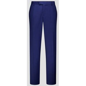 Donkerblauwe kostuumbroek met wol – Slim fit