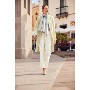 Bouclé mantel in pasteltinten