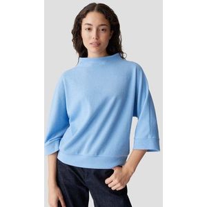 Lichtblauw T-shirt met 3/4 mouwen