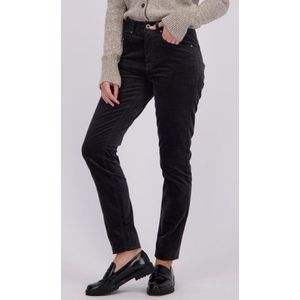 Zwarte fluwelen broek - Slim fit