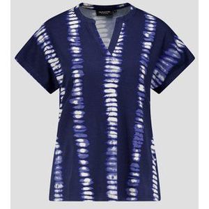 Blauw T-shirt met tie-dye print