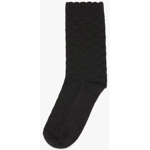 Zwarte sokken met fijn patroon
