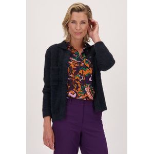Zachte, donkerblauwe cardigan