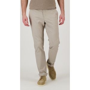 Beige chino met elastische taille en striklint