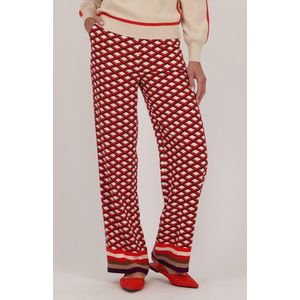 Wijde broek met geometrische print