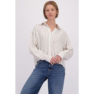 Witte blouse met strepen