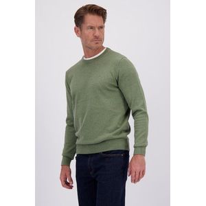 Fijne groene trui met ronde hals