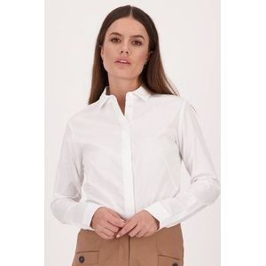 Witte blouse met knopenlijst