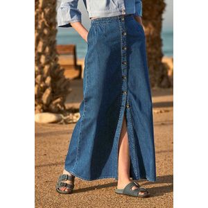 Lange jeansrok