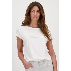 Wit T-shirt met opschrift