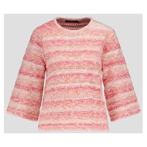 Oranje trui met opengewerkt motief