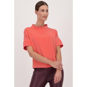 Roze blouse met korte mouwen