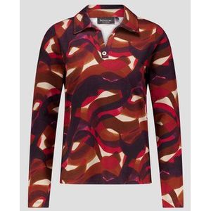 Polo met rode print