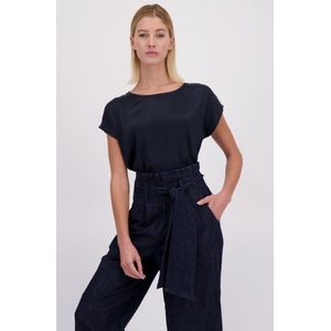 MORE & MORE - Shirt - Marine - Kwartmouw - Normale Pasvorm