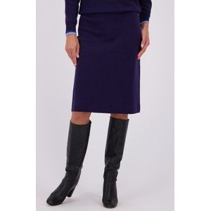 Donkerblauwe tricot rok