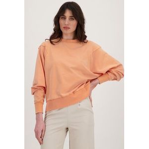 Oranje pull met lange mouwen