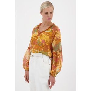 Luchtige, kleurrijke blouse met zomerse print