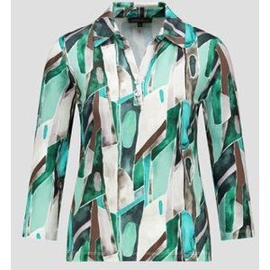 Groene polo met print