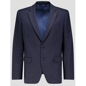 Blauwe kostuumvest met ruitjes - Comfort fit