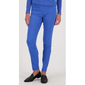 Koningsblauwe stretchbroek met elastische taille