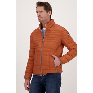 Oranje licht gewatteerde jas