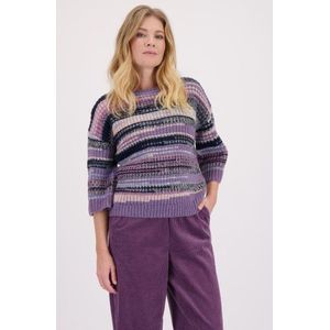 Paarse trui met strepen
