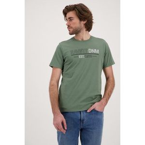 Groen T-shirt met logoprint