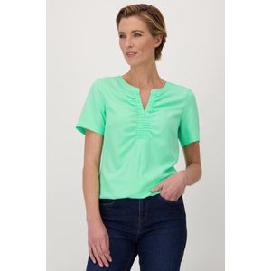 Groene blouse met V-hals