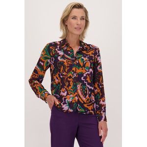 Blouse met abstracte bloemenprint