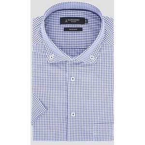 Blauw geruit hemd - Comfort fit
