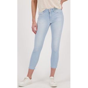 Lichtblauwe jeans met elastische taille - slim fit