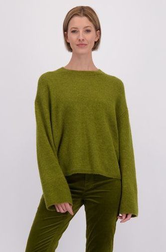 Olijfgroene trui
