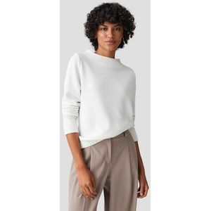 Ecru trui met wafelstructuur