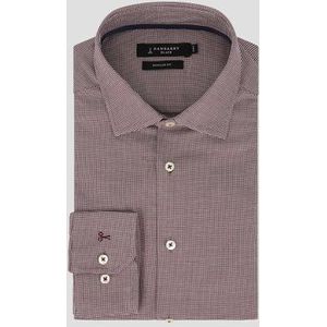 Bordeaux geruit hemd - Regular fit