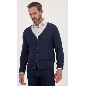 Fijne wollen cardigan - Blauw