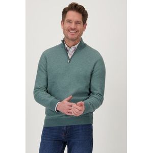 Groene trui met ritskraag
