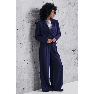 Donkerblauw cropped vestje