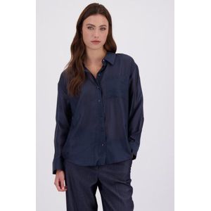 Donkerblauwe blouse
