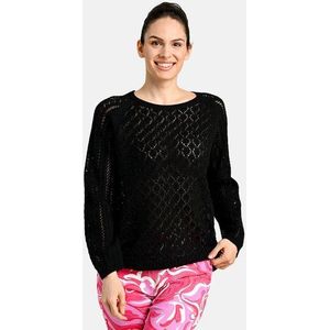 Zwart ajour gehaakt truitje