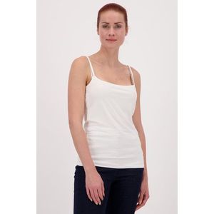 Ecru topje met spaghettibandjes