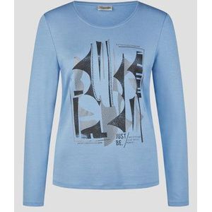 Blauw T-shirt met opdruk