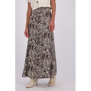 Rok met bruin-beige zebraprint