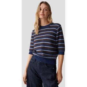 Bruine gestreepte trui