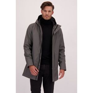 Donkergrijze regenjas