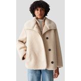 Jack van teddybont met knoopsluiting, model 'Hafine'