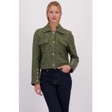 Regular fit jack met platte kraag